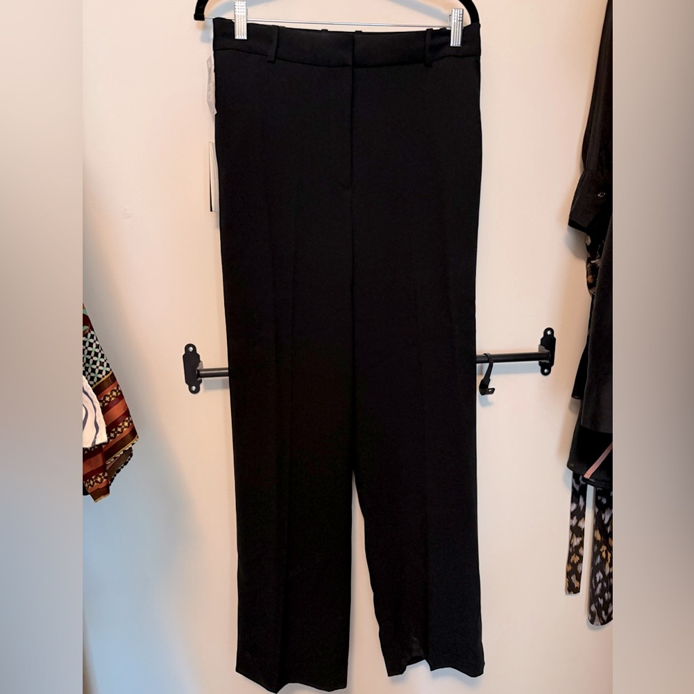 Aritzia Agency Pants crepe black size 8 NWT
